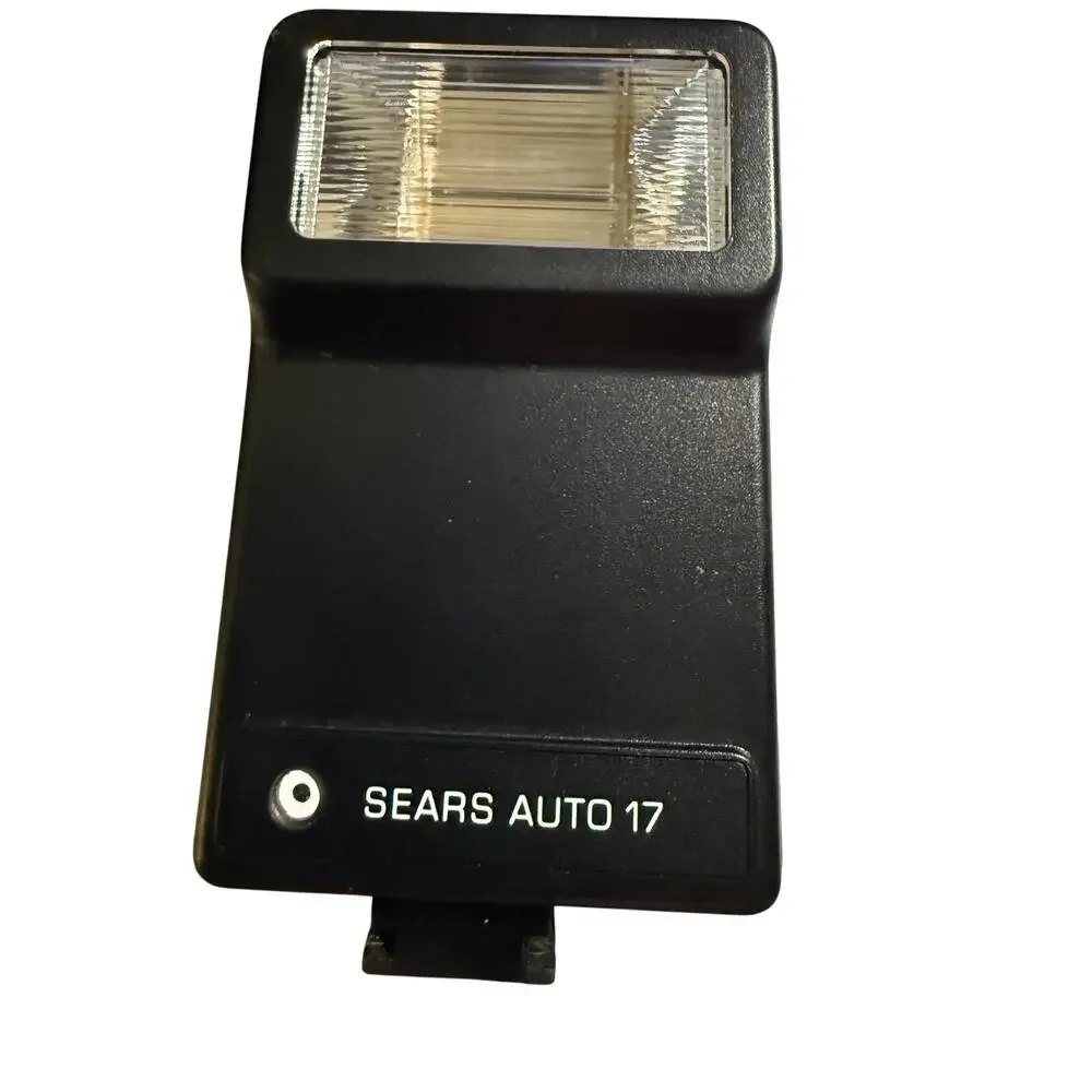 Sears Vintage Auto 17 Electronic Camera Flash Model 330.80160, Hot Shoe Mount